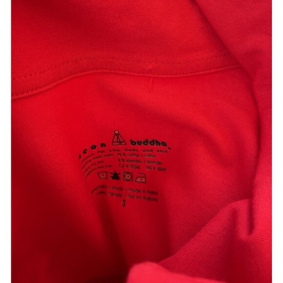 Neon Buddha Red Cotton Lightweight Jacket Size S Button Up - Picture 5 of 7